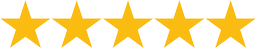 A graphic of five golden stars, symbolizing a great review.